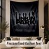 Custom Text Tapestry Linkin Park Print Wall Tapestry Indoor Living Room Wall Decor