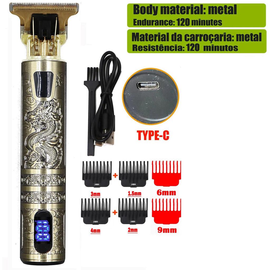 Dragon Vintage T9 беспроводные профессиональные машинки для стрижки волос электрические триммеры для мужчин машинка для стрижки волос бритва