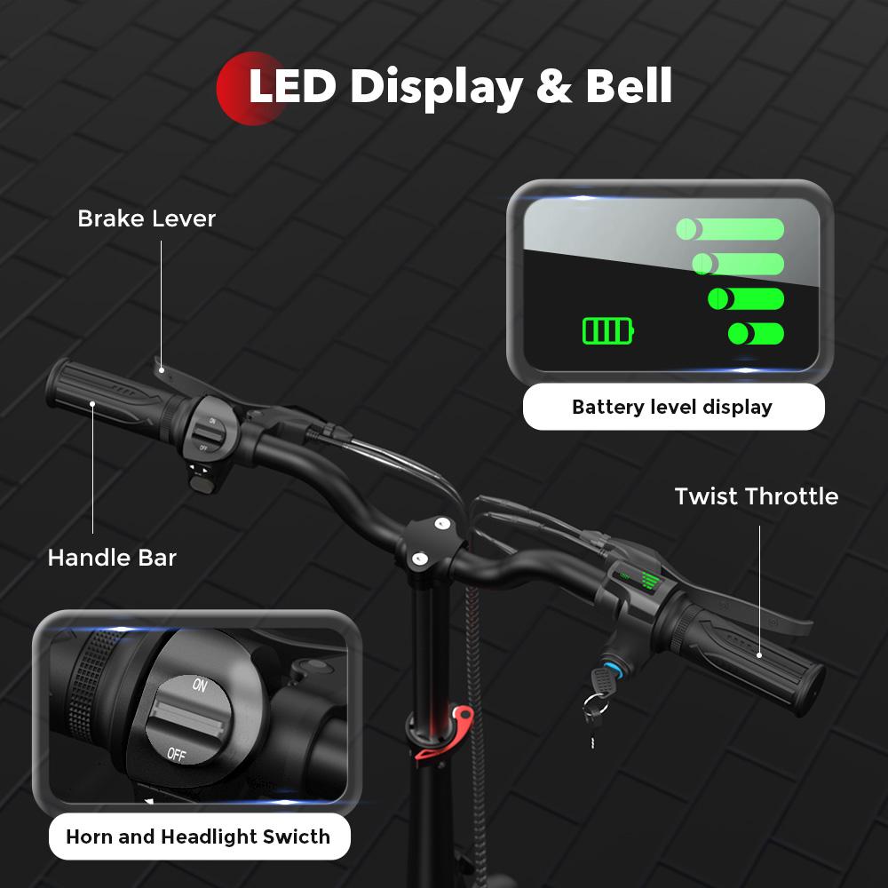 IScooter i12 Складной Электросамокат 500 Вт Мотор 36 В 7,5 Ач Литиевая Батарея Макс. Скорость 25 км/ч 35 км Макс. Дальность