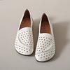 Весенне-летние новые ретро туфли для мамы, женские дышащие туфли Doudou на мягкой подошве, женские туфли с неглубоким вырезом и перфорацией
