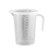 500ml/1000ml/2000ml Useful Lid Design Practical Measuring Glass Wear-resistant Food Grade Measuring Jug