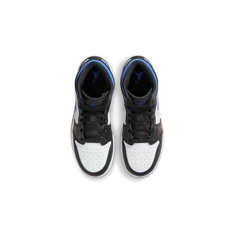 Jordan 1 Mid Белый Черный Синий Racer GS 554725-140