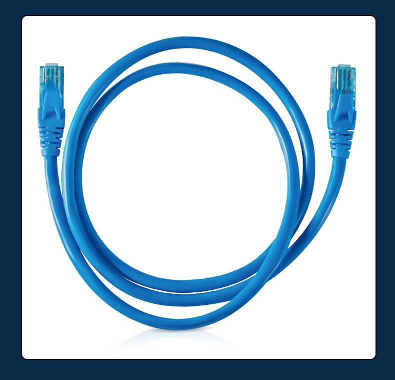 Соединительный шнур Cat6: 1-метровый сетевой кабель для маршрутизатора, модема, подключения к компьютеру с индивидуальной упаковкой