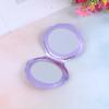 Sea Shell Shape Compact Cosmetic Mirror Pu Leather Double Sided Makeup Magnifier
