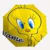 Personalized Name T-Tweety Print Umbrella - Automatic Open/Close, Eight-Rib Durable Frame, Automatic Folding Umbrella