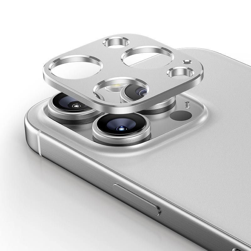 KALEBOL KLB-LPC005 For iPhone 16 Pro Max/16 Pro Hollow Lens Protector Aluminum Alloy Phone Camera Bezel Cover