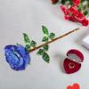 День Святого Валентина Хрустальная Роза Цветок Свадьба День Матери Юбилей Домашнее Искусство Ремесло Украшение для Мамы Женщин Друзей Мужа Папы