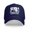 Casual Baseball Cap FBI FeUnisex Body Inspector  Kpop Rock Trucker Hat For Unisex Sun Fashion Snapback Cap