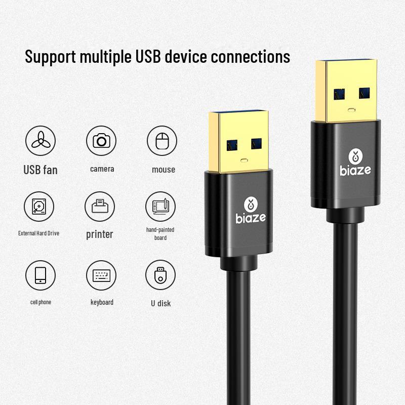 Biaz Высокоскоростной кабель USB 3.0 папа-папа для мобильных жестких дисков