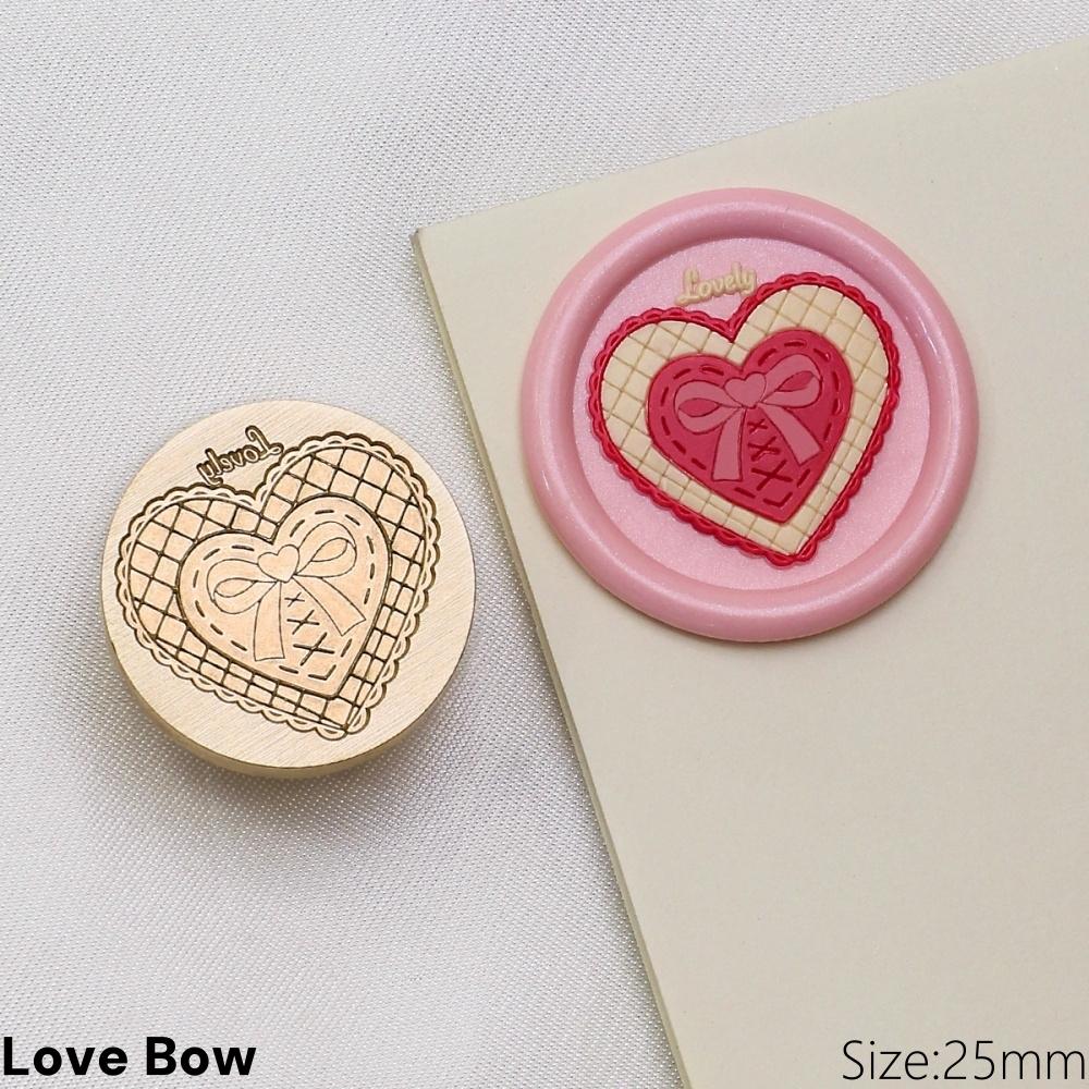 Custom Bow Wax Seal Stamp Solid Brass Head 3D Ribbon Embossed for Wedding Invitations Sealing Wax DIY Scrapbook