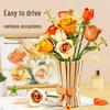 Building Block Flower Bouquet - Decorative Simulated Floral Gift for Girls