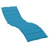 Coussin de chaise longue bleu 200x50x3 cm tissu oxford - vidaXL