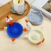 Finished Crochet Animal Coaster Heat Resistant Water Cup Mat Handwoven Coaster  Table Decor