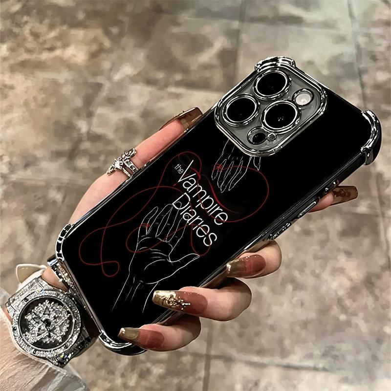 Мягкий чехол для телефона Дневники вампира Для iPhone 15 16 17 Air 14 Pro Max 16E Plus 13 12 Mini Покрытие Защита от падений Fundas