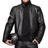 Handmade Fashionable Men's Jacket Black Leather Genuine Lambskin Stylish Biker Casual Wear