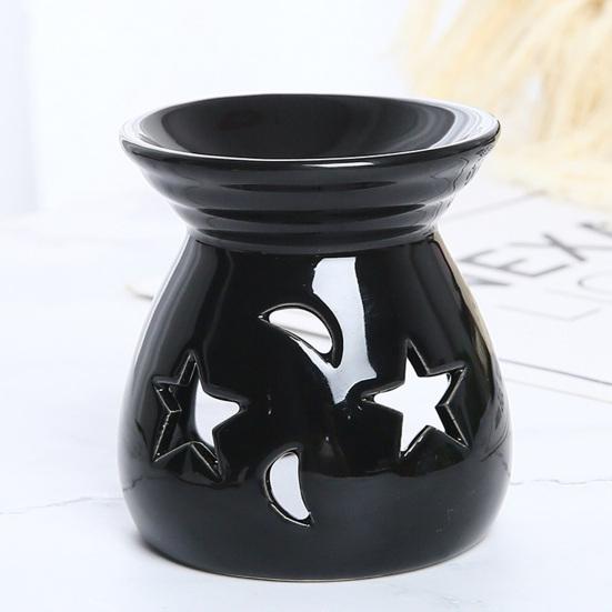 Ceramic Wax Melt Warmer Essential Fragrance Oil Diffuser Small Tea Light Candle Holder Desk Incense Aroma Burner for Home Bedroom Decor