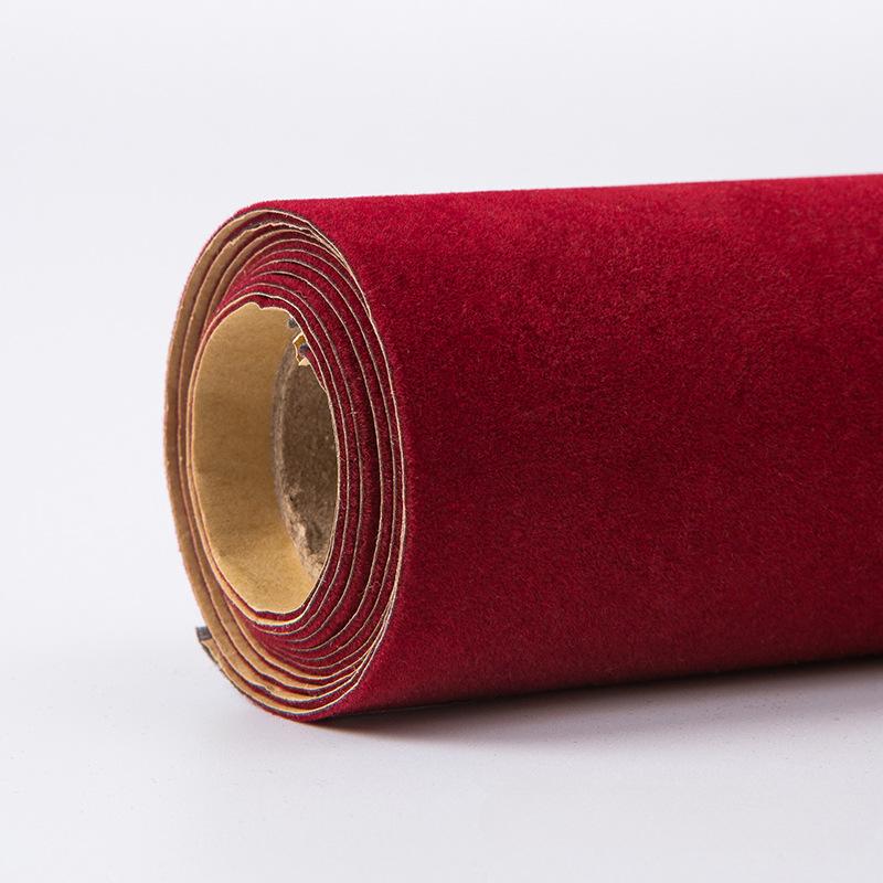 Разноцветная самоклеящаяся флокированная ткань, липкий флок, бархатная замшевая ткань Terciopelo Adhesivo Veludo для DIY декора 1,2 мм