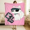 Fashion print Spectacled Cat Blanket Soft and Skin Friendly For Couch Bed Napping Bedspread All Seasons Comforter