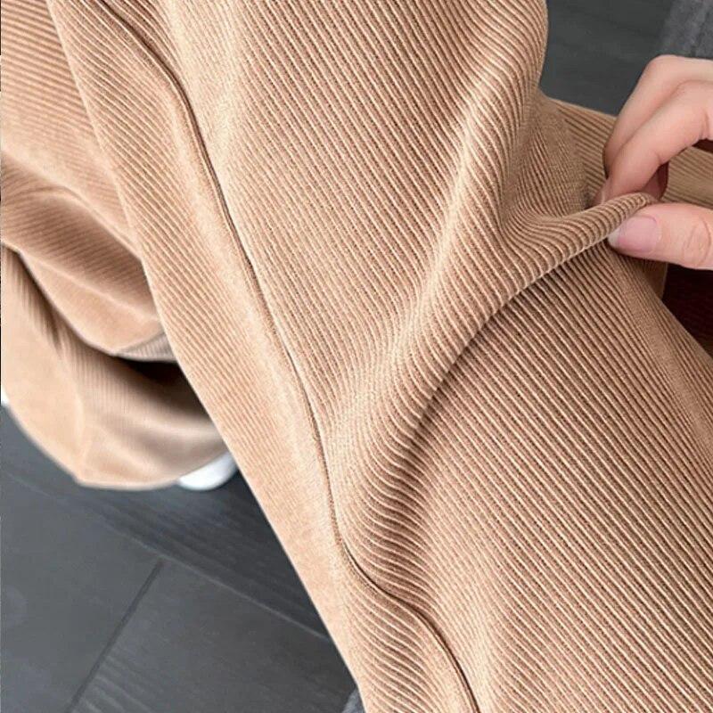 Осень 2022, широкие брюки с высокой талией, модные женские повседневные свободные брюки, брюки для бега, уличная одежда, женские брюки 23627