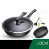 Титановый антипригарный вок WuTuo 34 см с пароваркой