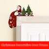 Christmas Door Frame Corner Wall Stickers, Elk,wooden Door Corner Decorations