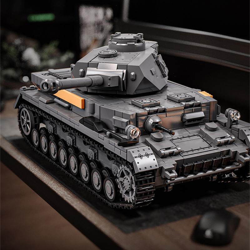 Medium Tank Pz. Kpfw.Iv Ausf. F2 Tank Puzzle Model Building Block Children'S Toy