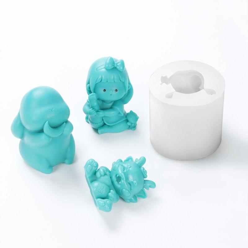 Форма для выпечки свечей Милые литьевые формы DIY 3D силиконовая форма Силиконовые формы для поделок из силикона для изготовления свечей