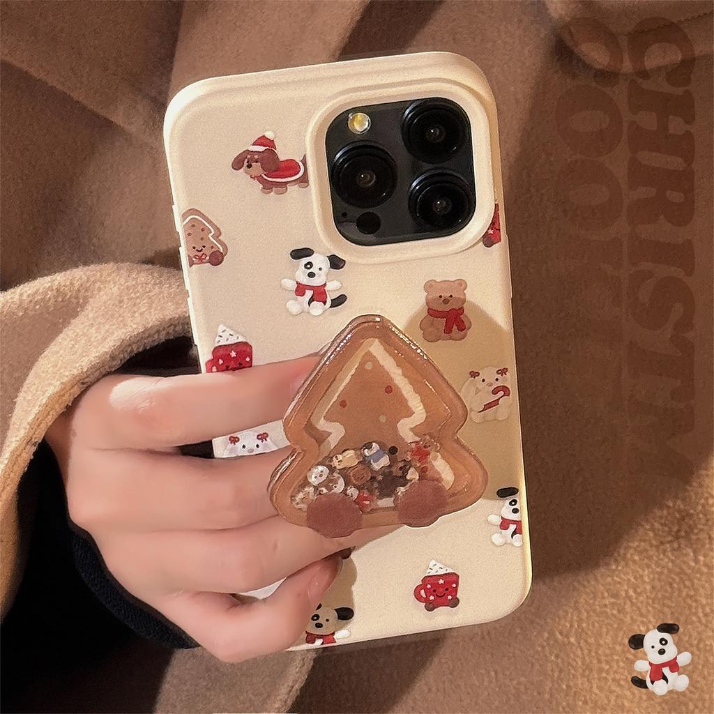 Cookie Shaking Stand Iphone16 Apple 17promax Mobile Phone Case 14 Fun 13 Soft 15 Suitable for 11 Sets