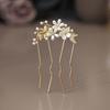 French fashion retro hair accessories elegant pearl flower hairpin women's daily U-shaped hairpin women's alloy hairpin