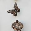 Retro Antique Wind Chimes Wall Hanging Crafts Outdoor Butterfly Courtyard Garden Pipe Bells Copper Home Decoration Room Decor