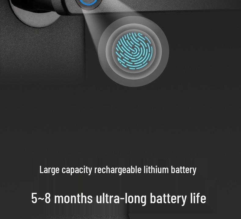 Умный замок Tuya с одним захватом: Отпечаток пальца и пароль Безопасность входа в дом