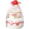 KanonBabys Diaper Cake for Baby Shower 3 S 4101 Girls, Imabari, Organic, Gift, Tier, Size,