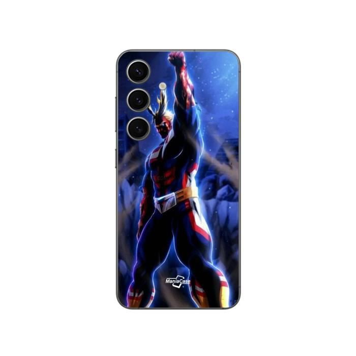 Coque - Maniacase - Samsung Galaxy S24 - Noir - My Hero Academia - Souple