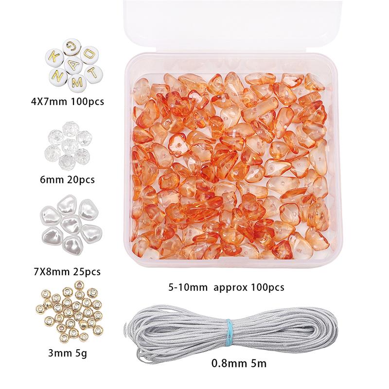 Стеклянный щебень, цепочка для мобильного телефона, набор «сделай сам», серия «зеленая трава» для изготовления ювелирных изделий, браслет, ожерелье «сделай сам»