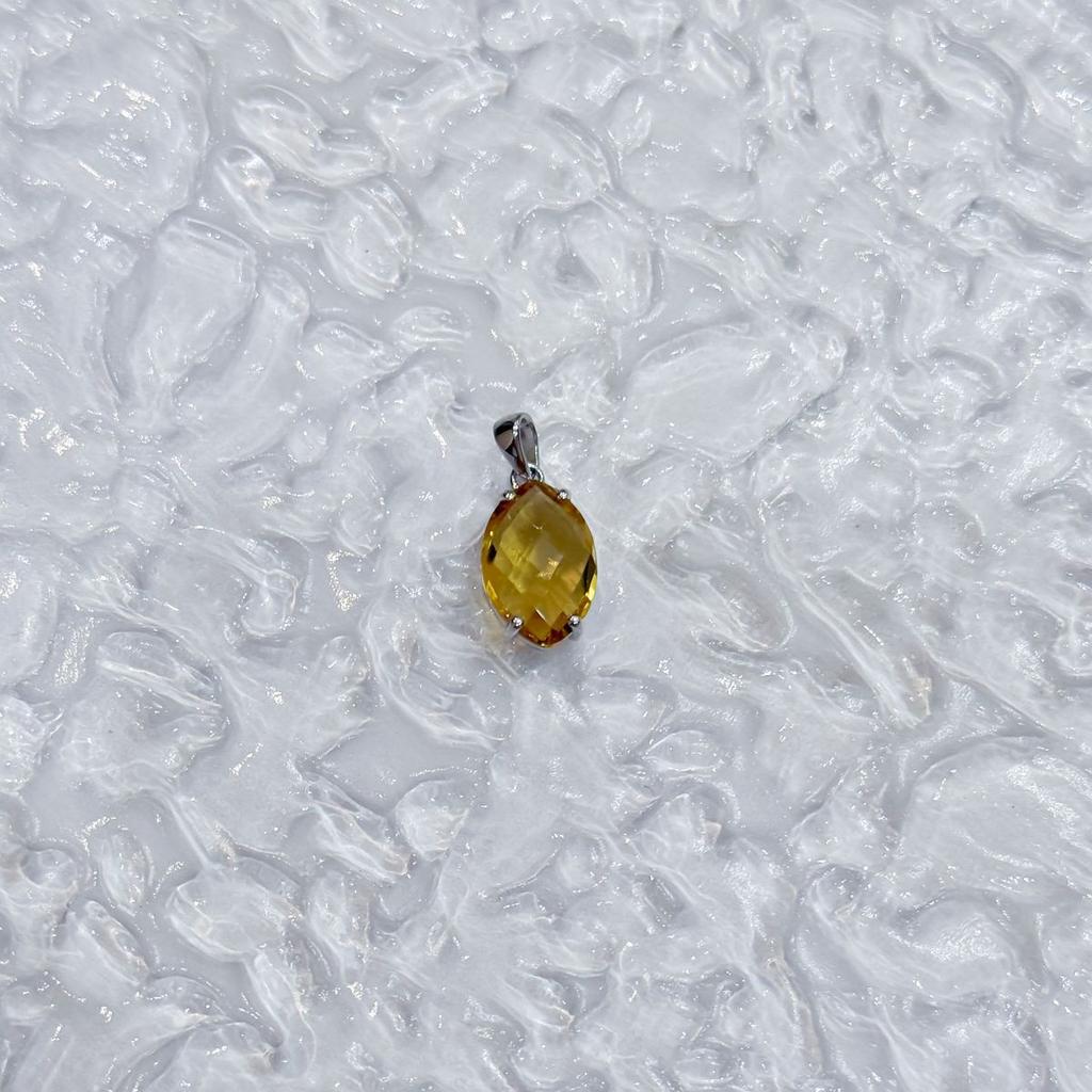 Серебряная подвеска с цитрином nano 4.75ct (2170464)