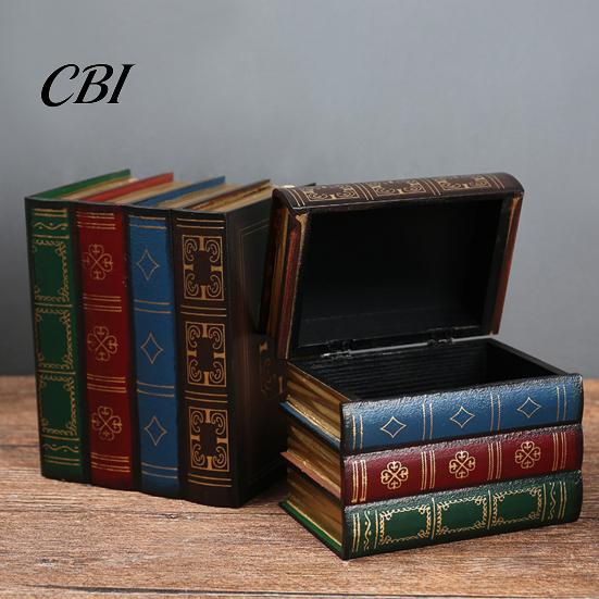 Секретное хранилище в виде книги, Декоративные украшения, Полая конструкция с откидной крышкой, Декоративная коробка в винтажном стиле, Для журнального столика, Полки