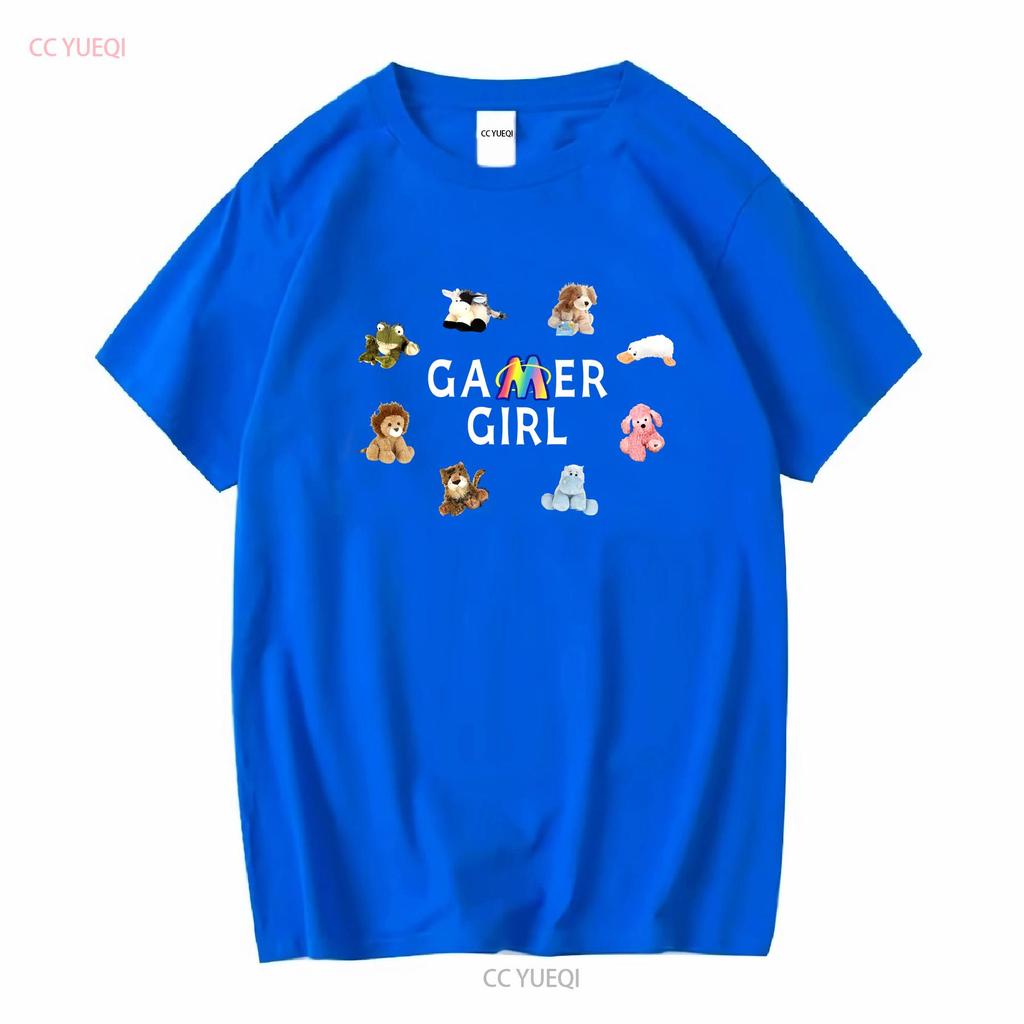 Футболка Webkinz Gamer Girl для фанатов Y2K Ретро Ностальгическая игра с длинными или короткими рукавами винтажная Выстиранная homme Дышащая