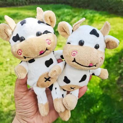 Новые мягкие куклы-коровки плюшевая игрушка женская сумка брелок милый кулон украшение ключ