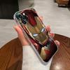 Чехол для телефона Ironman Marvel Железный Человек Прозрачный Для iPhone 17 Pro Max 17E 11 12 13 14 15 16 Pro Max Plus 17 Air 16E XS Мягкая Крышка