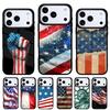 Чехол для телефона Флаг США Американский флаг для iPhone 17 16 15 14 13 Pro Max Задняя крышка для 12 11 Pro Coque