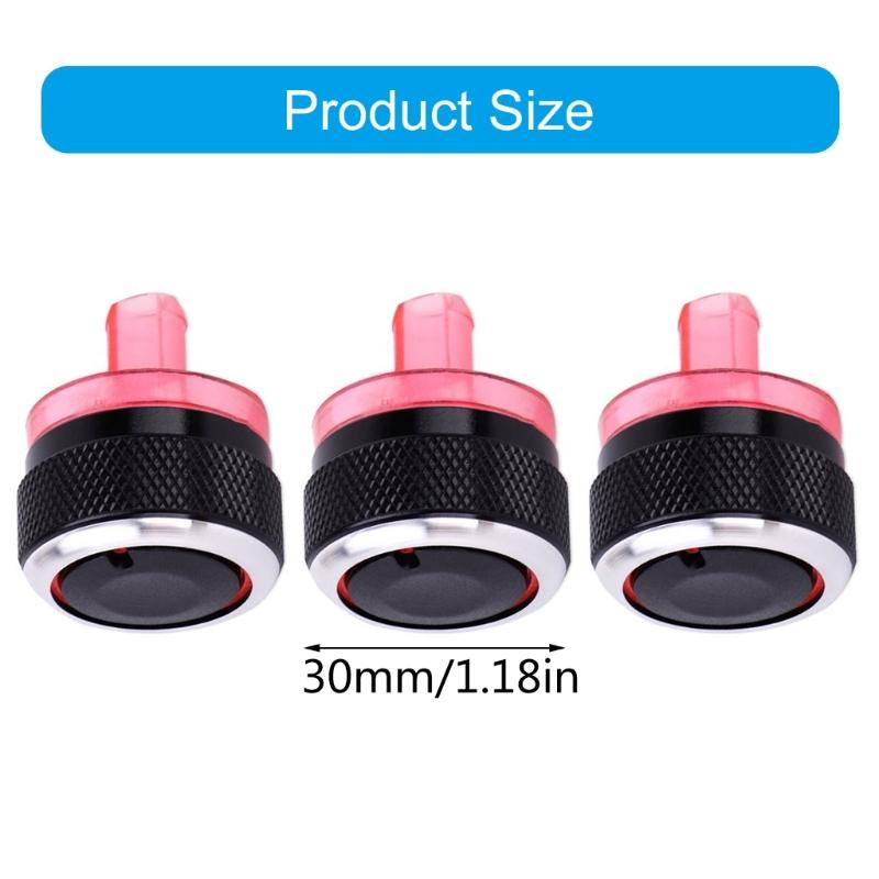 3 Pack Air Conditioning Control Knobs Button For 206 207 Enhancing Driving Experience Efficient Temperature Management