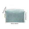 Women's Corduroy Cosmetic Pouch Portable Maleup Handbags Travel Toiletry Storage Bag