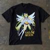 Sailor Moon Винтажная японская аниме графика Футболка Летняя Унисекс Женская Уличная Одежда Повседневный Тренд Харадзюку YK Парная Футболка Топы