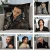 H-Hot KPOP Idol h-Hyunjin Pillow Case Short Plush Sofa Decorative Gift Home Double-sided Printing Cushion