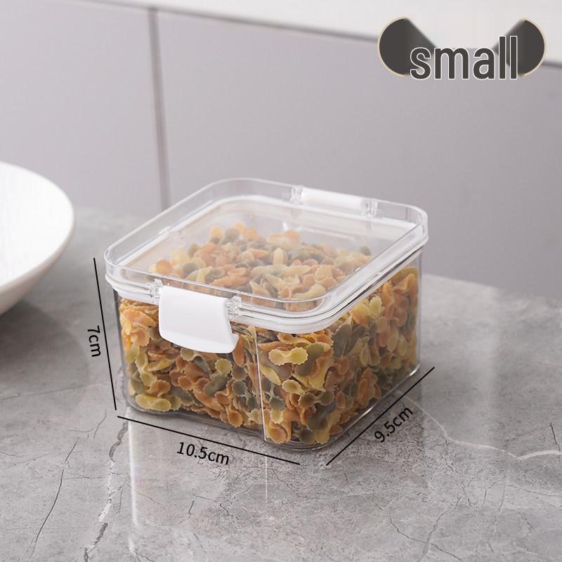Герметичная прозрачная кухонная банка для сыпучих продуктов, закусок, круп, хлопьев и орехов - Влагозащитное и пылезащитное хранение
