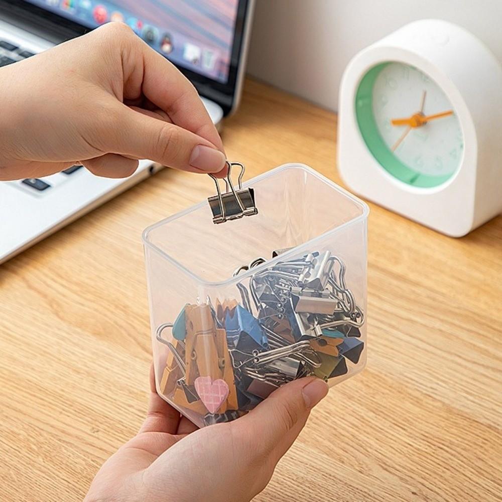 Lightweight Wall-mounted Storage Box Transparent PP Transparent Box  Bathroom Storage