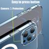 Для Magsafe Магнитный Беспроводной Зарядный Чехол Для iPhone 15 14 13 12 11 Pro Max X XR 7 8 Plus Прозрачная Защитная Задняя Крышка