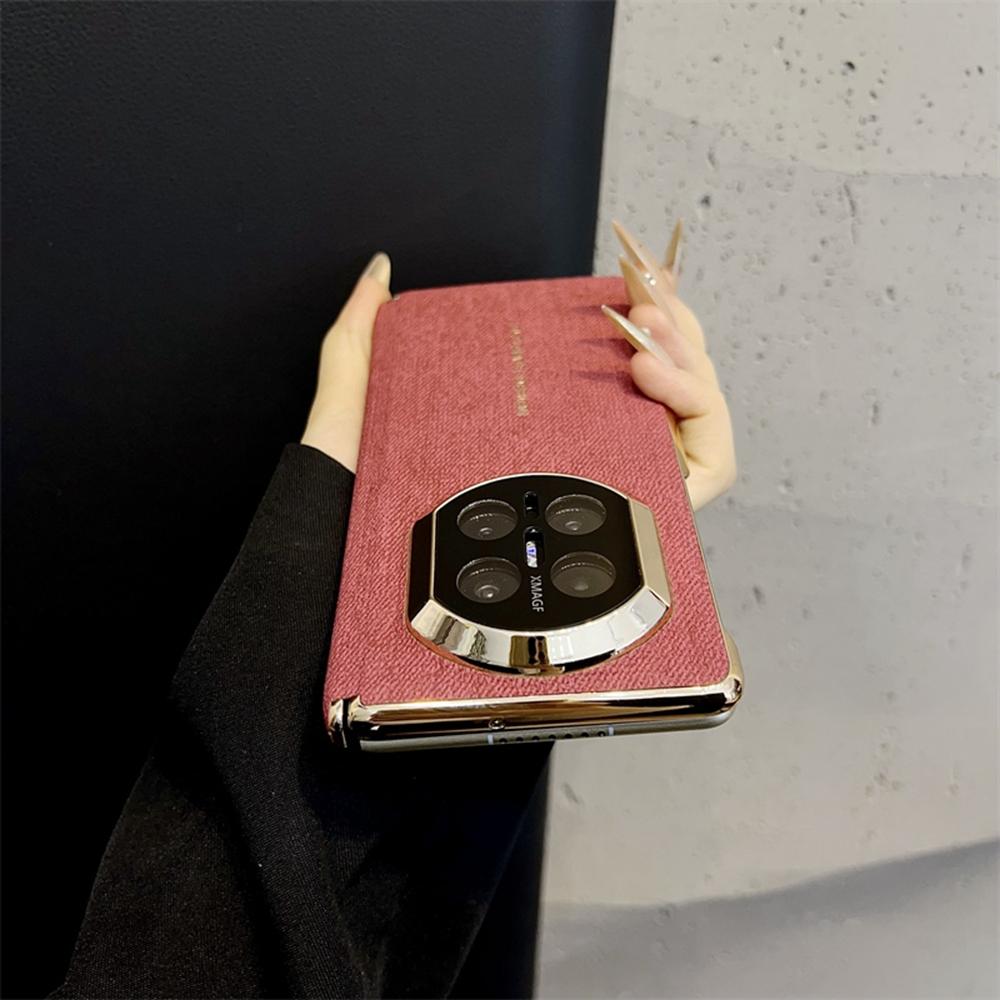 For Huawei Mate X7 Case Jean Cloth Texture Hard PC + Cloth Phone Cover