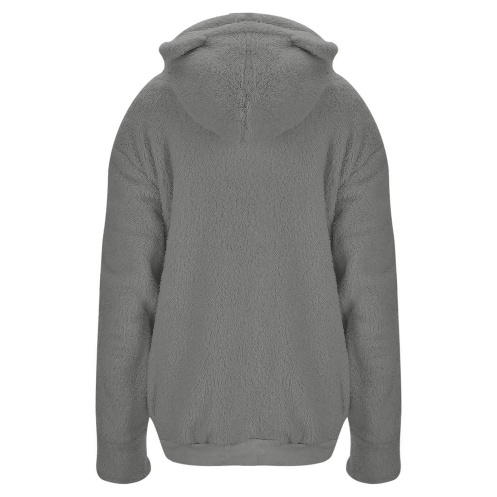 Women Hoodies Sweatshirt Big Pouch Hoodie Autumn Winter Casual Cat Dog Carrier Pullover