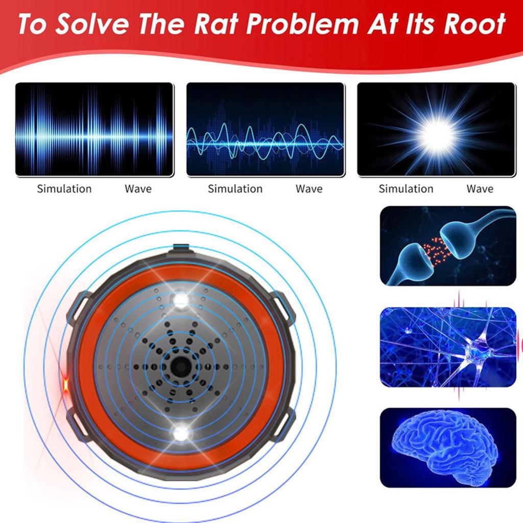 Ultrasonic Pest Repeller 12V Ultrasonic Animal Repellent Device for Car & Homes Effective Against Mice Rats & Squirrels